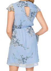 Šifónové šaty SATINA od VERO MODA, modré #1