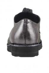 Šnurovacie topánky Heine, strieborno-šedé #5