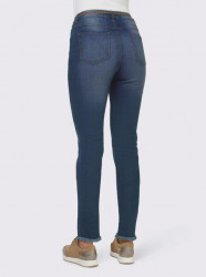 Strečové džínsy s opaskom Linea Tesini, modré #3