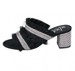 Štýlové sandále XYXYX, čierno-strieborná #2