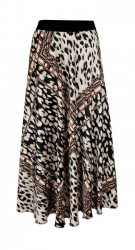 Sukňa s potlačou Ashley Brooke, farebná #1