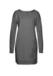 Teplákové šaty s potlačou loga BENCH, antracitové #1
