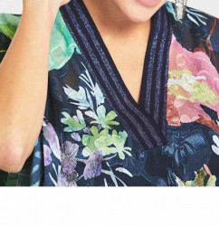 Tunika s kvetmi v štýle kimona #4