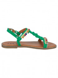 Veselé kožené sandále HEINE, zelené #2