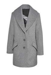 Vlnená fleecová bunda s kašmírom Création L Premium, melírovaná sivá #1