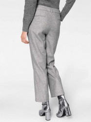 Vlnené culotte nohavice, sivé #3