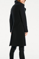 Vlnený fleecový kabát s kašmírom Heine, čierny #3