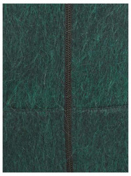 Vlnený flísový kabát, zelený #5