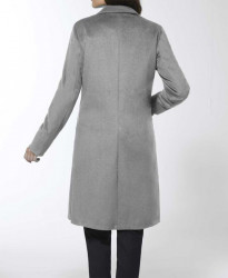 Vlnený kabát Création L, sivá #2
