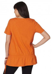 Žiarivé oranžové tričko Sheego #2