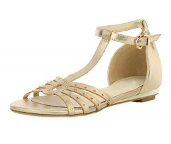 Zlaté sandálky so štrasmi Andrea Conti