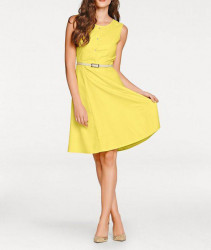 Žlté elegantné šaty Ashley Brooke #1