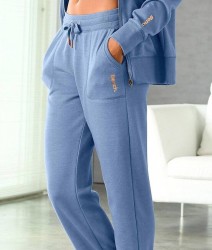 Značkové tepláky BENCH, džínsovo modré #6