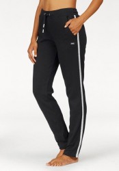 Značkové tepláky s metalickými pruhmi BENCH, čierne #7