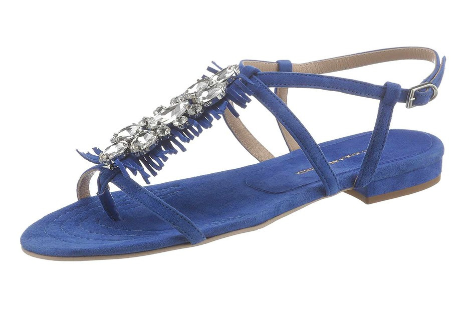 Kožené sandále Guido Maria Kretschmer, modrá