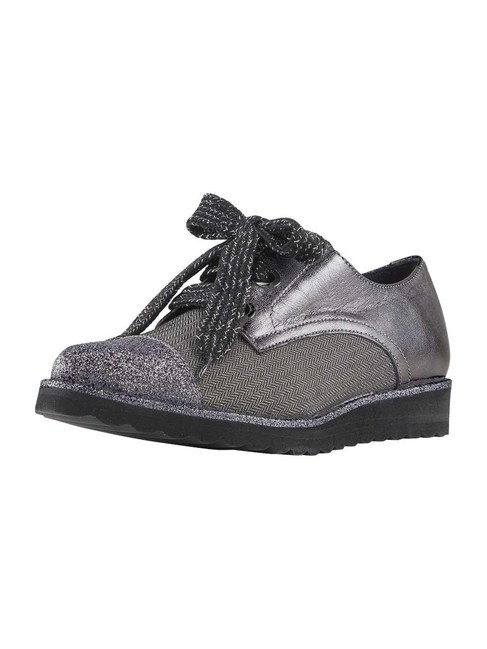 Šnurovacie topánky Heine, strieborno-šedé