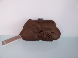 Spoločenská značková kabelka Menbur hnedá textília - 815060002Brown
